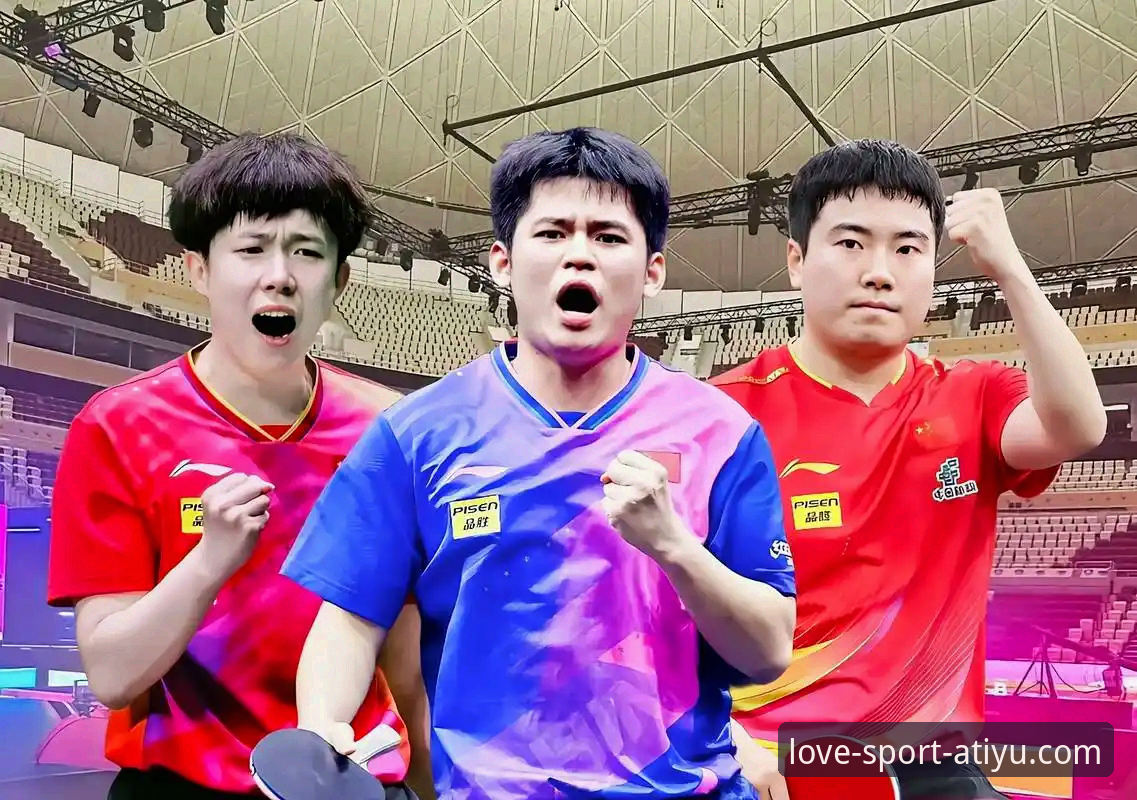 世乒赛中国男乒3-0英格兰，爱体育平台分享林诗栋王楚钦梁靖崑精彩表现